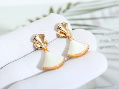 [Amore Jewelry]DREAM MOP PINK GOLD EARRINGS