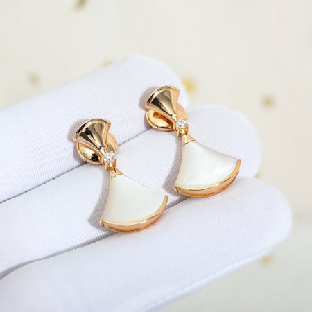 [Amore Jewelry]DREAM MOP PINK GOLD EARRINGS