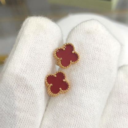 [Amore Jewelry]CLOVER MINI GOLD EARRINGS