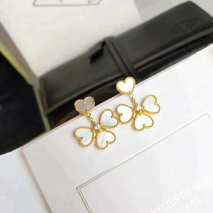 [Amore Jewelry]CLOVER SWEET WHITE MOP EARRINGS