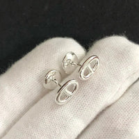 [Amore Jewelry]CHAINE SMALL EARRINGS GOLD AND SILVER