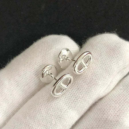 [Amore Jewelry]CHAINE SMALL EARRINGS GOLD AND SILVER