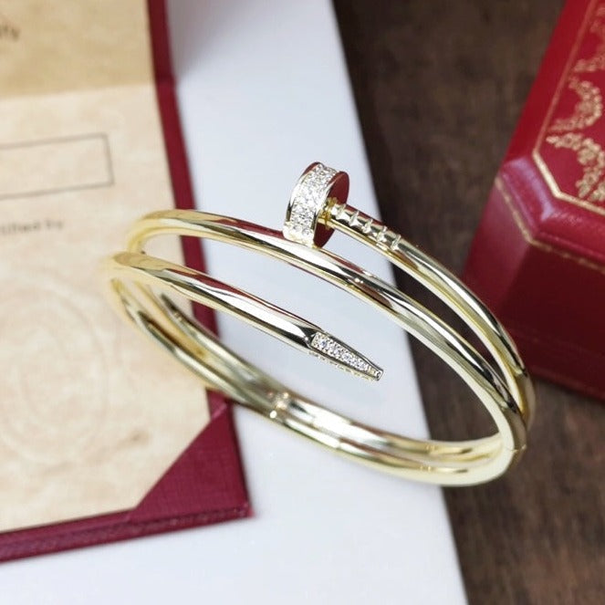 [Amore Jewelry]JUSTE BRACELET 3.5MM DOUBLE ROW DIAMOND