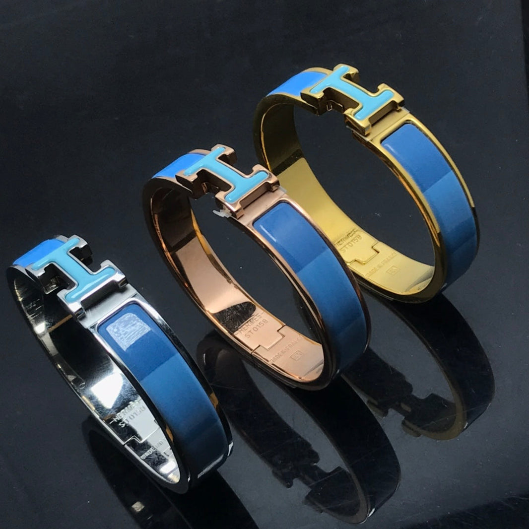 [Amore Jewelry]H BRACELET BLUE RAINBOW CERAMIC