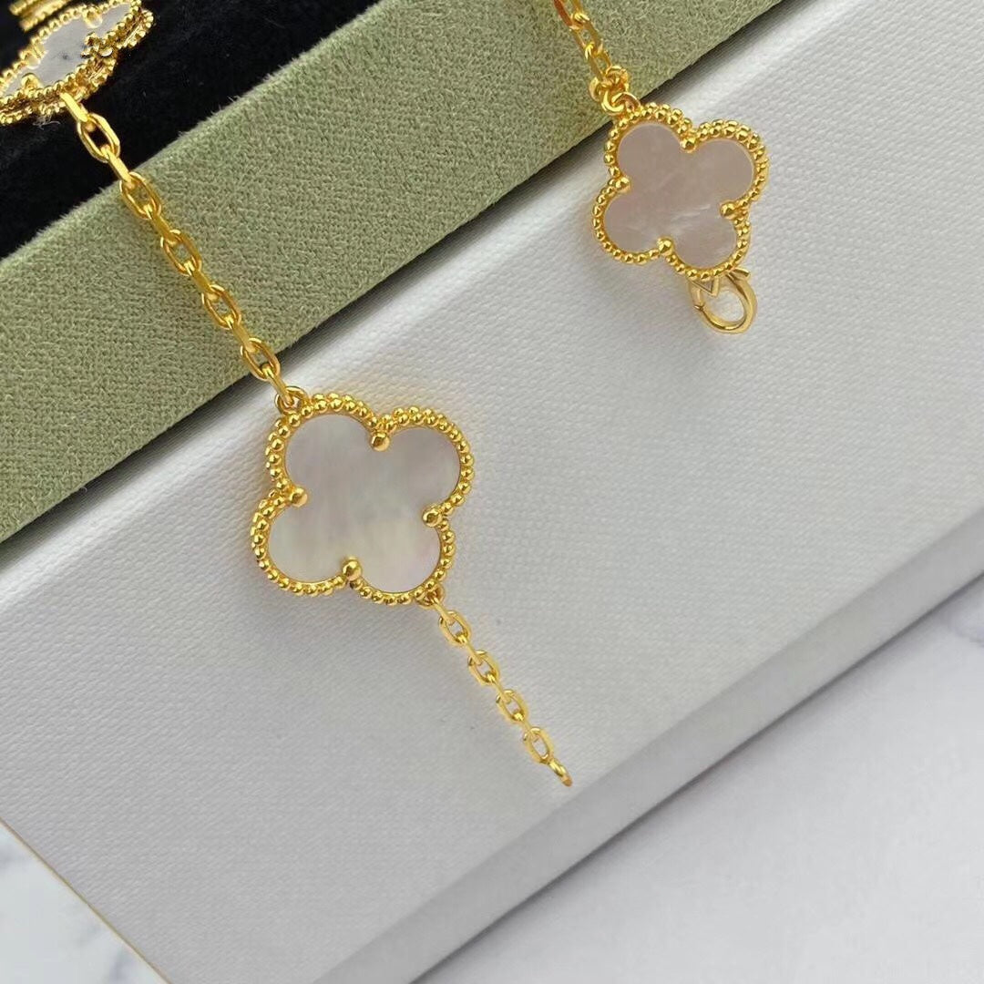 [Amore Jewelry]MAGIC CLOVER MOP GOLD BRACELET 5 MOTIFS