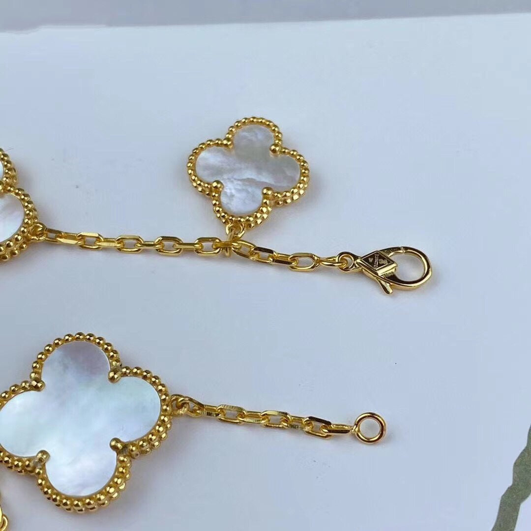 [Amore Jewelry]MAGIC CLOVER MOP GOLD BRACELET 5 MOTIFS