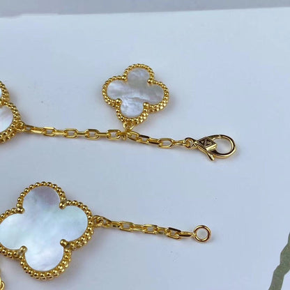 [Amore Jewelry]MAGIC CLOVER MOP GOLD BRACELET 5 MOTIFS