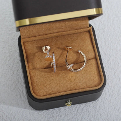 [Amore Jewelry]JUSTE FULL DIAMOND SMALL EARRINGS