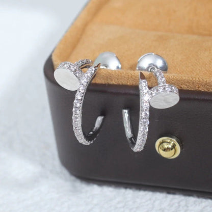[Amore Jewelry]JUSTE FULL DIAMOND SMALL EARRINGS