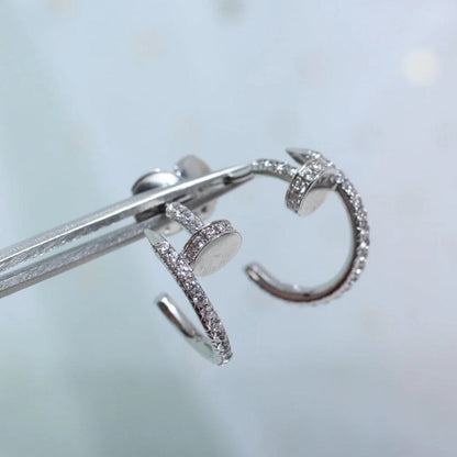 [Amore Jewelry]JUSTE FULL DIAMOND SMALL EARRINGS