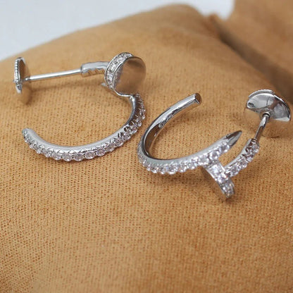 [Amore Jewelry]JUSTE FULL DIAMOND SMALL EARRINGS