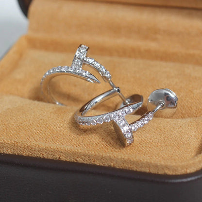 [Amore Jewelry]JUSTE FULL DIAMOND SMALL EARRINGS