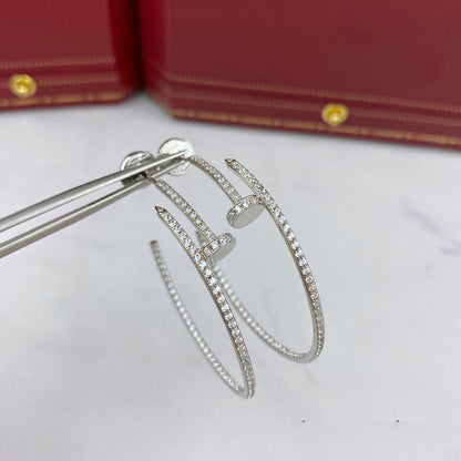 [Amore Jewelry]JUSTE EARRINGS FULL DIAMONDS 1.8MM