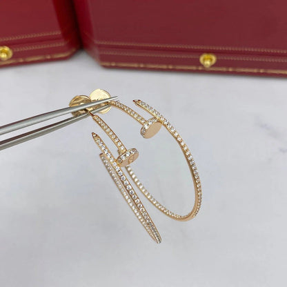 [Amore Jewelry]JUSTE FULL DIAMOND LARGE EARRINGS