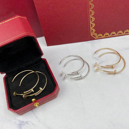 [Amore Jewelry]JUSTE FULL DIAMOND LARGE EARRINGS