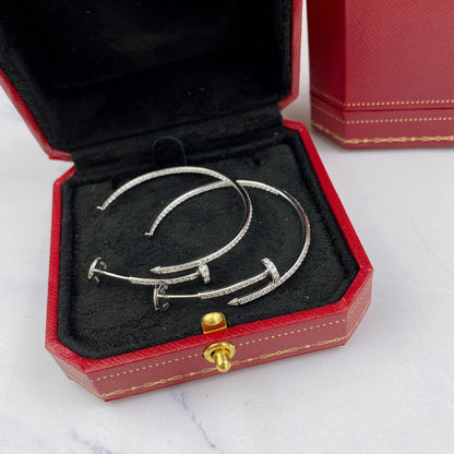 [Amore Jewelry]JUSTE EARRINGS FULL DIAMONDS 1.8MM