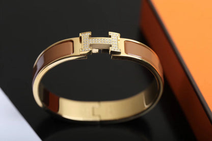 [Amore Jewelry]H BRACELET GOLD DIAMOND