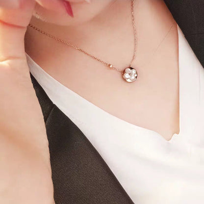 [Amore Jewelry]SUN MOP GOLD 1 DIAMOND NECKLACE