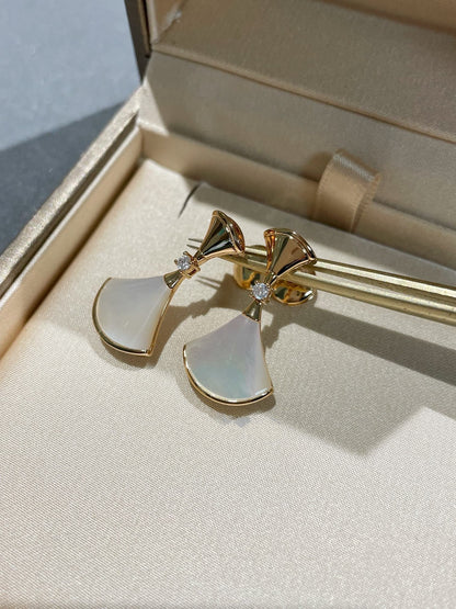 [Amore Jewelry]DREAM MOP 1 DIAMOND EARRINGS