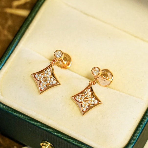 [Amore Jewelry]STAR DIAMONDS EARRINGS GOLD