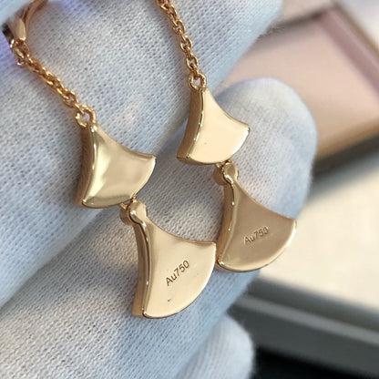 [Amore Jewelry]DREAM EARRINGS 3 MOTIFS MALACHITE MOP PINK GOLD