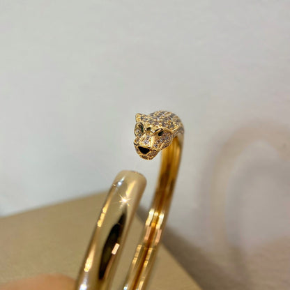 [Amore Jewelry]PANTHERE GOLD DIAMOND OPEN BRACELET