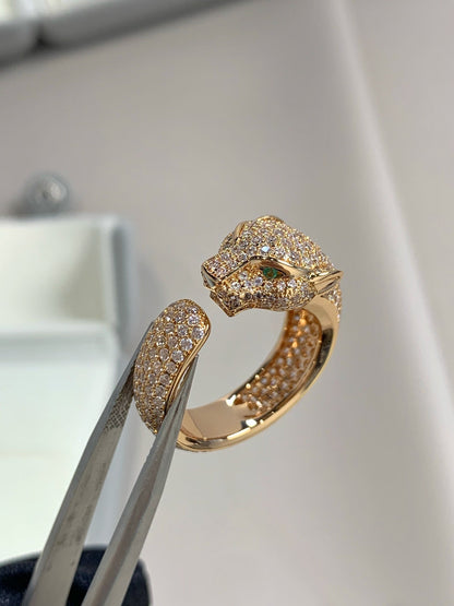 [Amore Jewelry]PANTHERE PINK GOLD DIAMOND RING