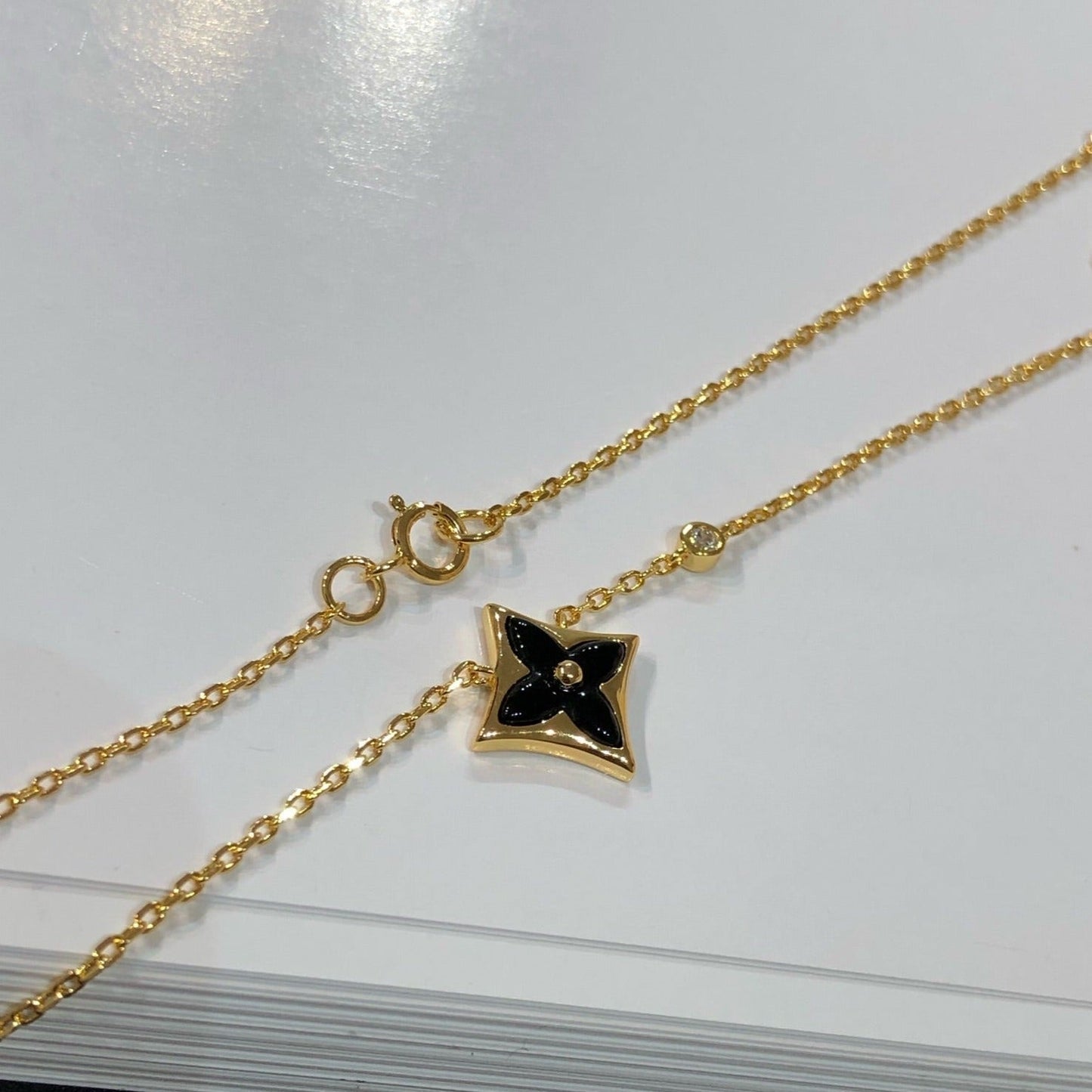 [Amore Jewelry]STAR BLACK MOP NECKLACE