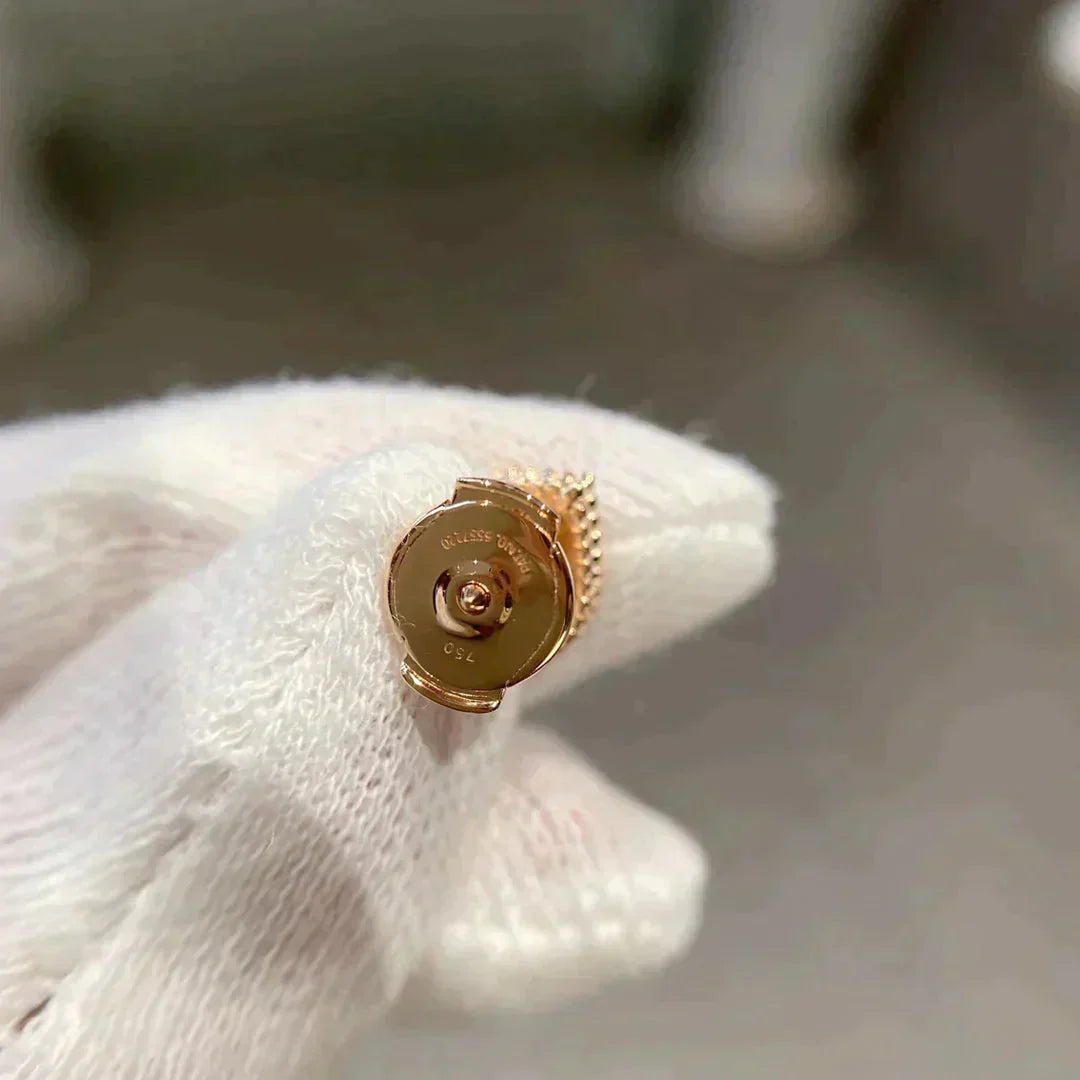 [Amore Jewelry]HEART CARNELIAN STUD EARRINGS