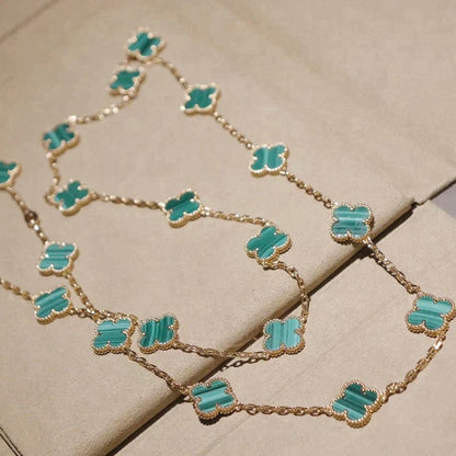 [Amore Jewelry]CLOVER 20 MOTIFS MALACHITE GOLD