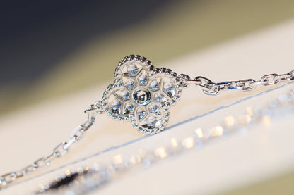 [Amore Jewelry]CLOVER 20 MOTIFS ONYX DIAMOND SILVER