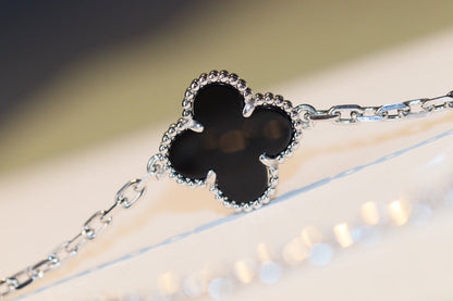 [Amore Jewelry]CLOVER 20 MOTIFS ONYX DIAMOND SILVER