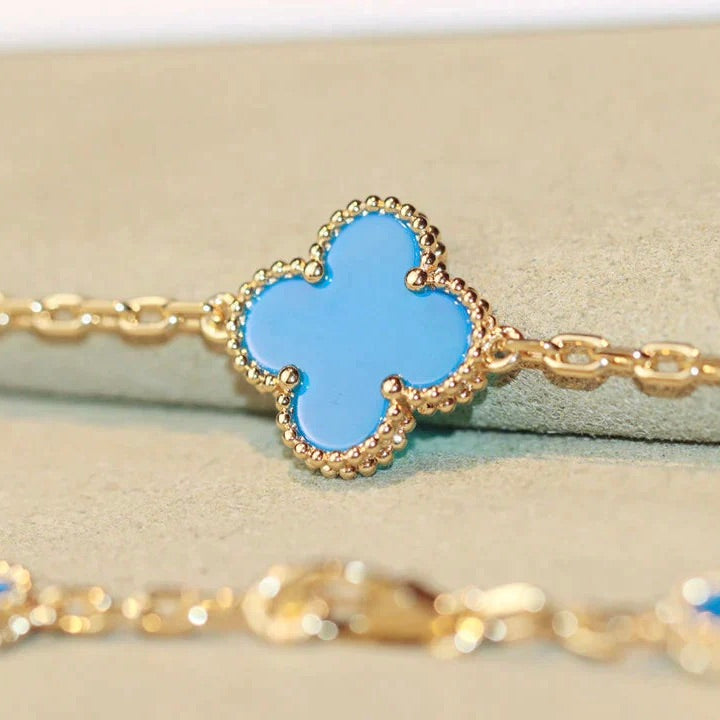 [Amore Jewelry]CLOVER 20 MOTIFS TURQUOISE GOLD