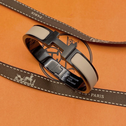 [Amore Jewelry]H BRACELET 12MM BLACK BEIGE CERAMIC