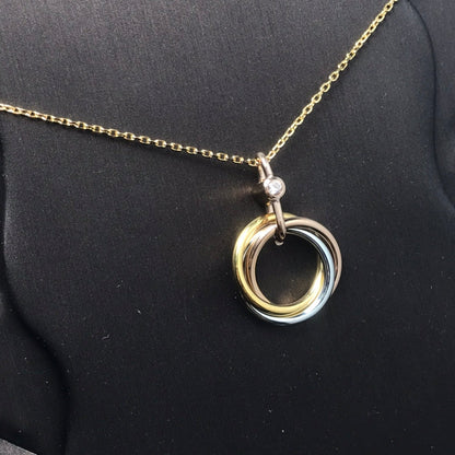 [Amore Jewelry]TRINITY  NECKLACE 1 DIAMOND