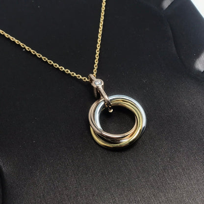 [Amore Jewelry]TRINITY  NECKLACE 1 DIAMOND