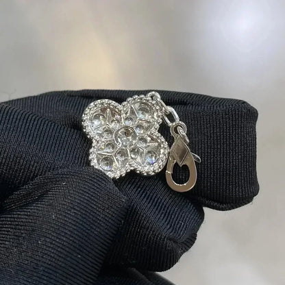 [Amore Jewelry]CLOVER 5 MOTIFS  DIAMOND BRACELET SILVER