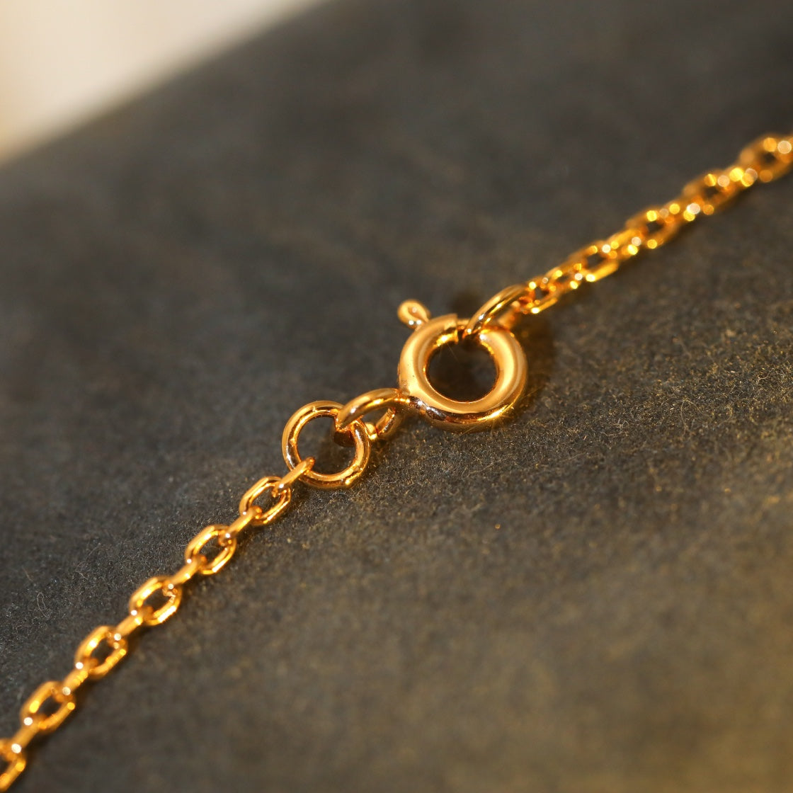 [Amore Jewelry]SUN PEDANT PINK GOLD 1 DIAMOND NECKLACE