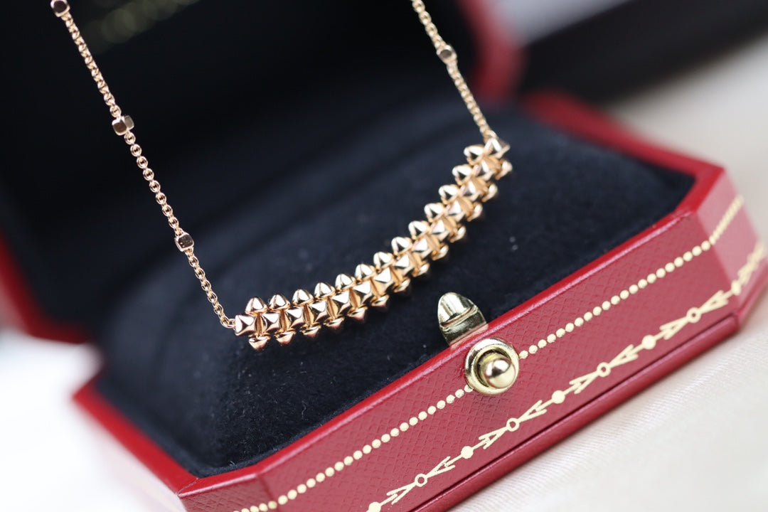 [Amore Jewelry]CLASH PINK GOLD NECKLACE