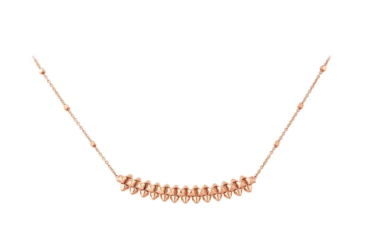 [Amore Jewelry]CLASH PINK GOLD NECKLACE