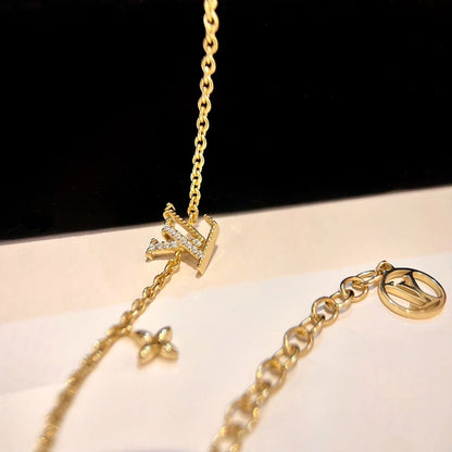 [Amore Jewelry]LOGO STAR MOTIF GOLD BRACELET