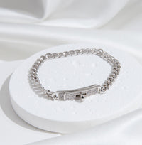 [Amore Jewelry]KELLY CHAIN SILVER DIAMOND BRACELET