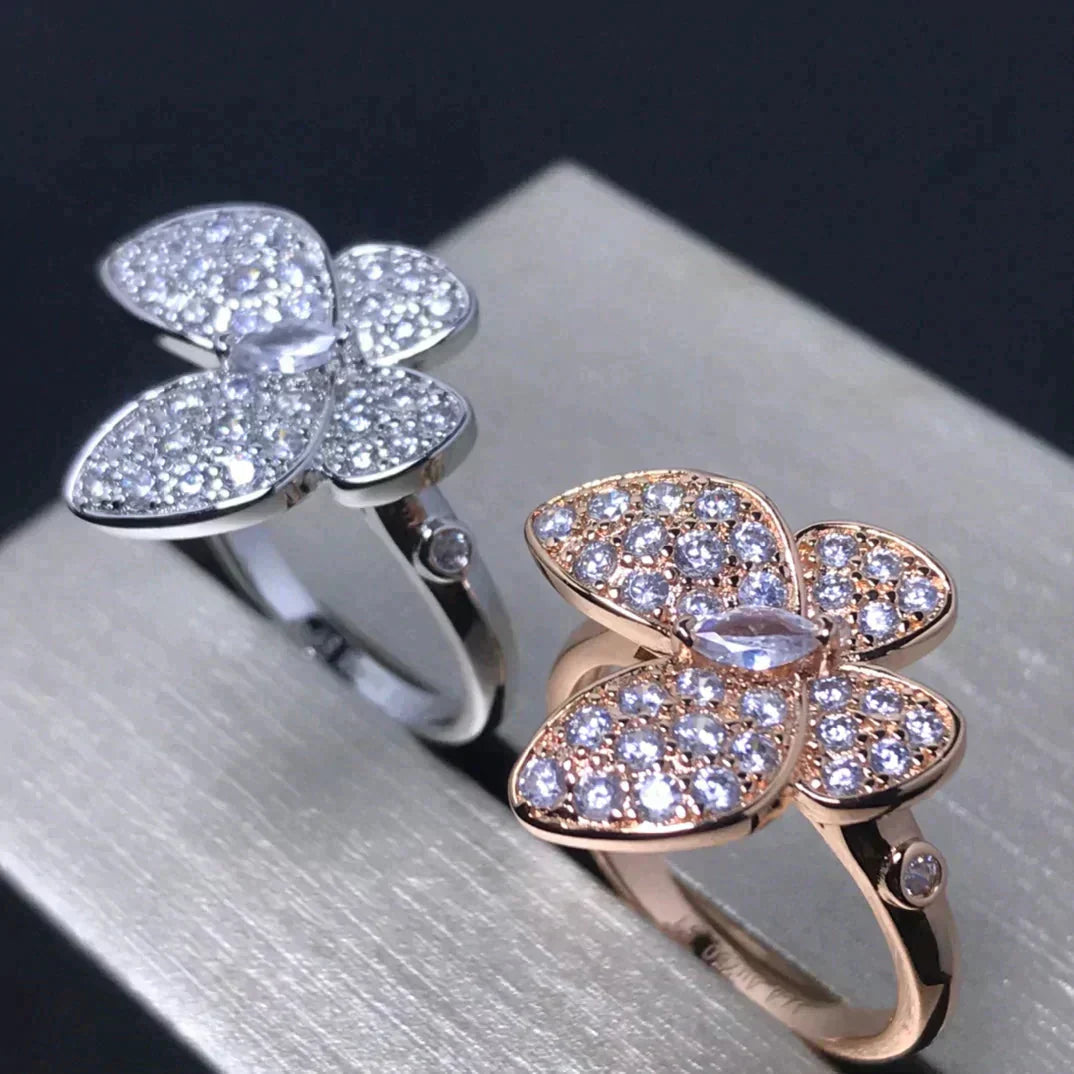 [Amore Jewelry]BUTTERFLY PINK GOLD DIAMOND RING