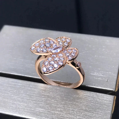 [Amore Jewelry]BUTTERFLY PINK GOLD DIAMOND RING