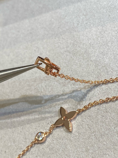 [Amore Jewelry]STAR DIAMOND PINK GOLD BRACELET