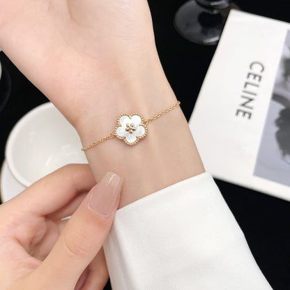 [Amore Jewelry]LUCKY SPRING ROSE GOLD MOP BRACELET
