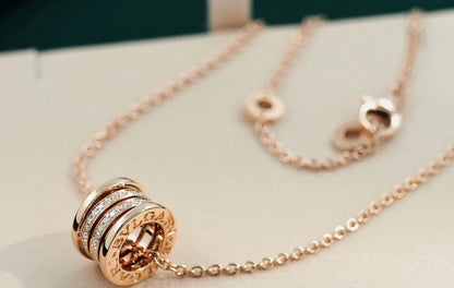 [Amore Jewelry]ZERO 1 PINK GOLD DIAMOND NECKLACE