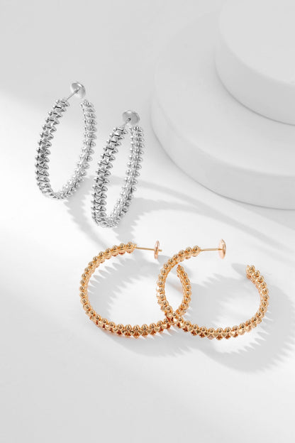 [Amore Jewelry]CLASH HOOP EARRINGS