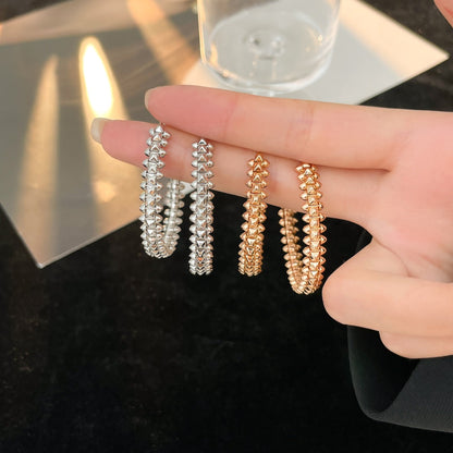 [Amore Jewelry]CLASH HOOP LARGE EARRINGS