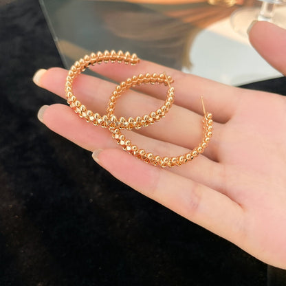 [Amore Jewelry]CLASH HOOP LARGE EARRINGS